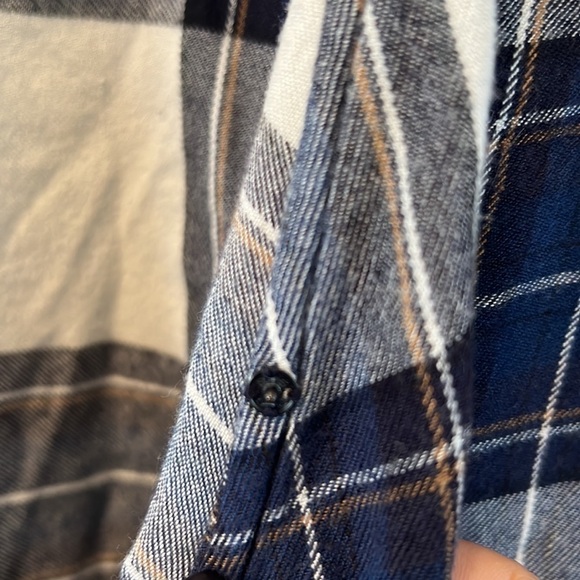 𝅺sanctuary plaid flannel wrap style top size small - Picture 4 of 6